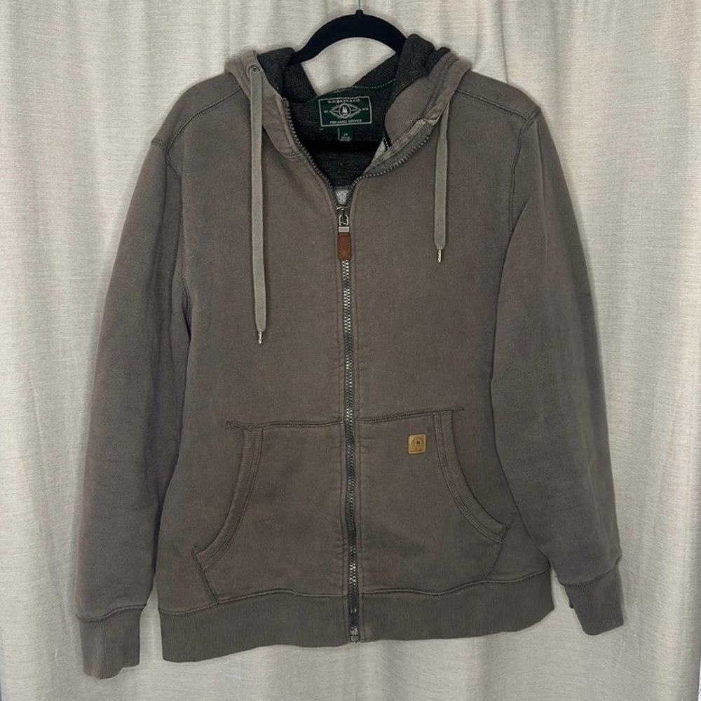 G.H.BASS ZIP UP UTILITY HOODIE